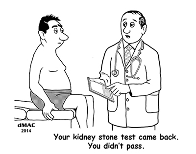 Failed kidney stone test